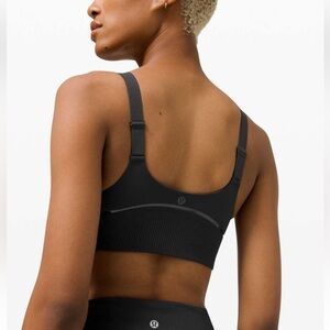 Lululemon Radiant Motion Bra Medium Support Black Women’s Size 6